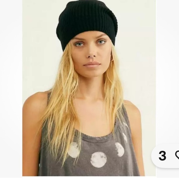 Free People Accessories - FREE PEOPLE Dreamland Knit Beanie Charcoal Black​